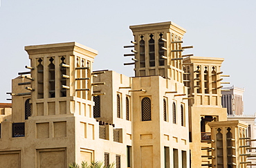 Wind towers, Madinat Jumeirah Hotel, Dubai, United Arab Emirates, Middle East