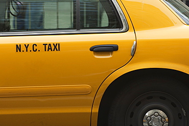 Taxi cab, Manhattan, New York City, New York, United States of America, North America