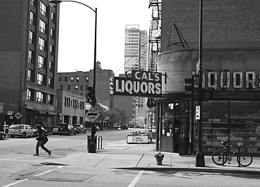 Liquor store, The Loop, Chicago, Illinois, United States of America, North America