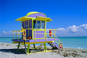 Lifeguard Station, South Beach, Miami Beach, Florida, USA