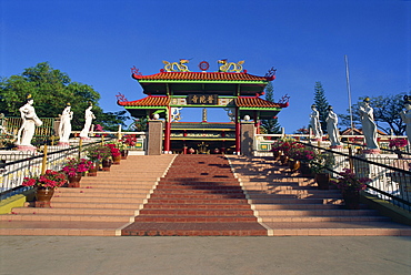 Chinese Temple in Kota Kinabalu, Sabah, Borneo, Malaysia, Southeast Asia, Asia