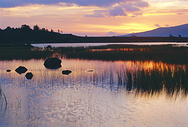 Loch Ba on isolated Rannoch Moor, Highlands Region, Scotland, UK, Europe