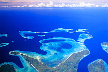 Aerial view of the Solomon Islands, Melanesia, South Pacific, Pacific