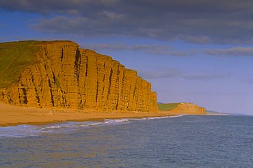 West Bay Beach and cliffs, Dorset, England, UK