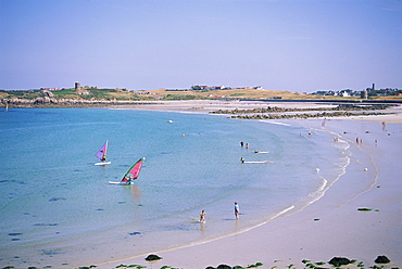 L'Ancresse Bay, Guernsey, Channel Islands, United Kingdom, Europe