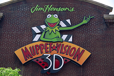 Muppet show sign, Disney World, Orlando, Florida, United States of America, North America