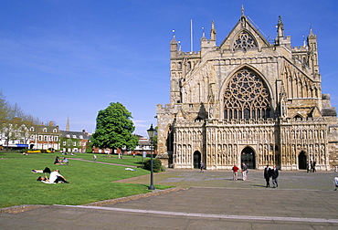 Exeter Cathedral, Exeter, Devon, England, United Kingdom, Europe