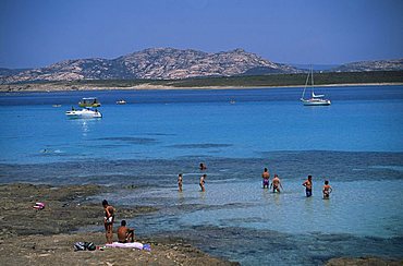 La Pelosa, near Stintino, north coast, Sardinia, Italy, Mediterranean, Europe