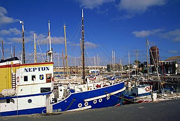 Harbour, Caleta de Fustes, Fuerteventura, Canary Islands, Spain, Atlantic, Europe