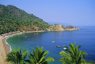 Mismaloya, Puerto Vallarta, MexicoOn the headland are the ruins of the house used in the film 'Night of the Iguana'