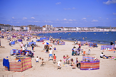 The beach, Weymouth, Dorset, England, United Kingdom, Europe