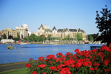 Empress Hotel and Innter Harbour, Victoria, Vancouver Island, British Columbia, Canada, North America