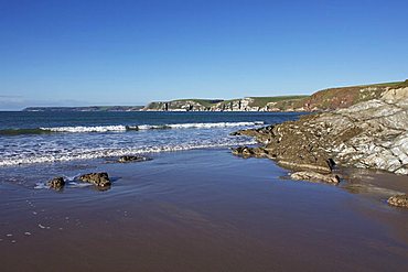 Beacon Point from Bigbury-on-Sea, near Kingsbridge, Devon, England, United Kingdom, Europe