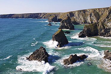 Bedruthan Steps, Cornwall, England, United Kingdom, Europe