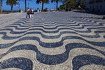 Cobblestones, Cascais, Portugal, Europe