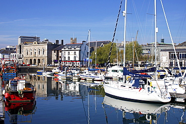 Yachts, The Barbican, Plymouth, Devon, England, United Kingdom, Europe