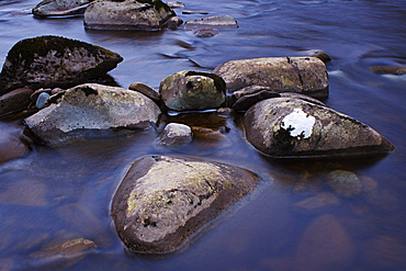 River Stones, Knaik Water, Perthshire, Scotland, United Kingdom, Europe