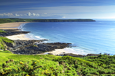 Woolacombe Sands and Baggy Point, Devon, England, United Kingdom, Europe