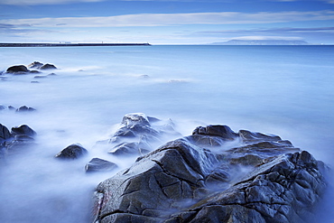 Dun Laoghaire Pier and Howth Island, Dublin, County Dublin, Republic of Ireland, Europe