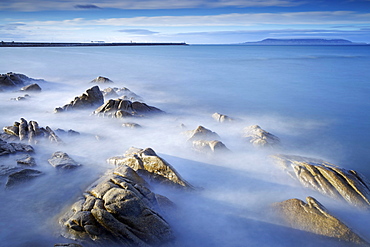 Dun Laoghaire Pier and Howth Island, Dublin, County Dublin, Republic of Ireland, Europe