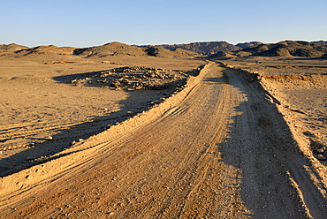 Dirt road, Nubian Desert, Sudan, Africa