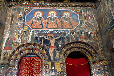 Debre Birhan Selassie church, Gondar, Ethiopia, Africa