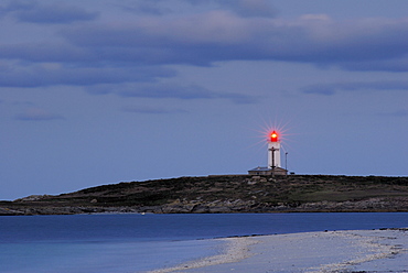 Penfret lighthouse, Islands of Glenan, Brittany, France, Europe