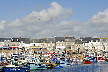 Yachting and fishing port, Le Turballe, Brittany, France, Europe