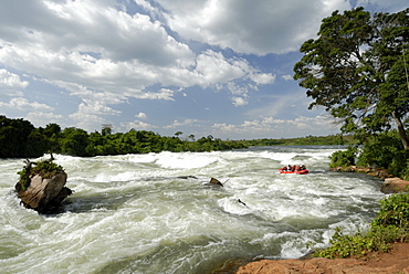 Itanda Falls, Victoria Nile, Uganda, East Africa, Africa