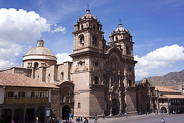 Compania de Jesus church, Plaza de Armas, Cuzco, Peru, South America 