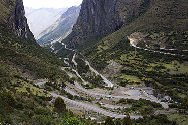 Malaga Pass in the Andes mountain, Peru, South America 