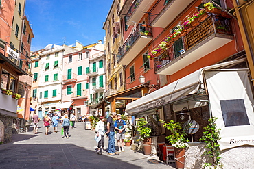 Manarola, Riomaggiore, Cinque Terre, UNESCO World Heritage Site, Liguria, Italy, Europe