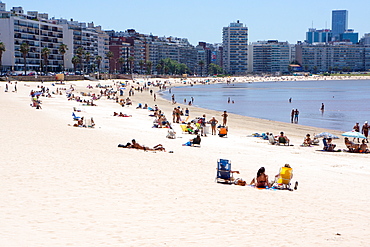 Pocitos Beach, Montevideo, Uruguay, South America