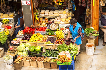 Market of Ancud, island of Chiloe, Chile, South America