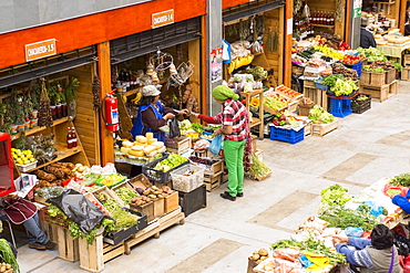 Fresh produce market, Ancud, Island of Chiloe, Chile, South America