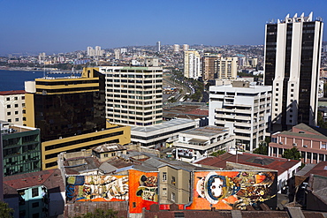 Wonderful graffiti, Valparaiso, UNESCO World Heritage Site, Chile, South America