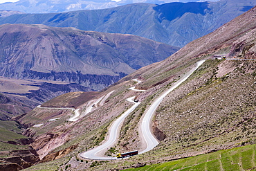 Winding road, Pumamarca region, Argentina, South America