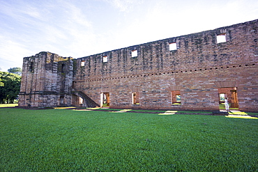 Jesus de Tavarangue, one of the best preserved Jesuit Missions, UNESCO World Heritage Site, Paraguay, South America