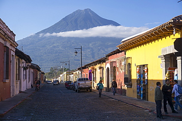 Antigua and Vulcano Fuego, Guatemala, Central America