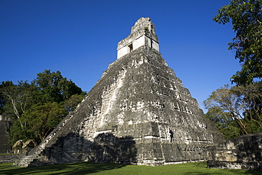 Tikal temple 1, Pre-Columbian Maya civilisation, Tikal, UNESCO World Heritage Site, Guatemala, Central America