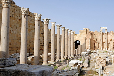 Severan Basilica, Leptis Magna, UNESCO World Heritage Site, Libya, North Africa, Africa