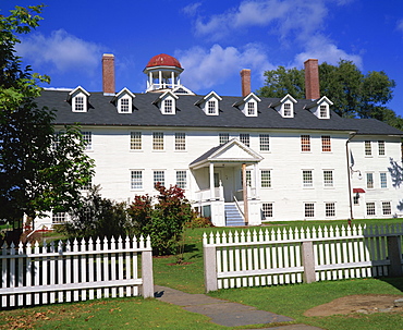 Wooden house in the Shaker village of Canterbury, New Hampshire, New England, United States of America, North America