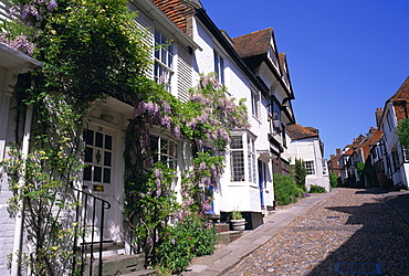 Cobbled street in Rye, Sussex, England, United Kingdom, Europe