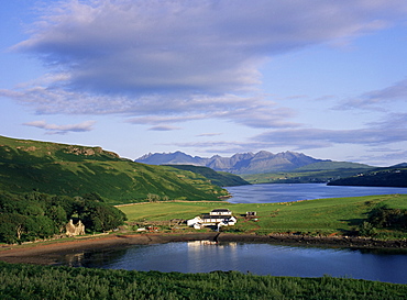 Loch Harport and the Cuillin Hills, Isle of Skye, Highland region, Scotland, United Kingdom, Europe