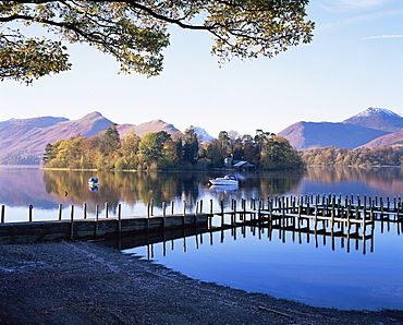 Derwent Water from Keswick, Lake District, Cumbria, England, United Kingdom, Europe