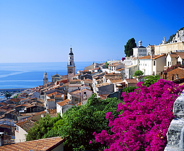 Menton old town, Provence, France 