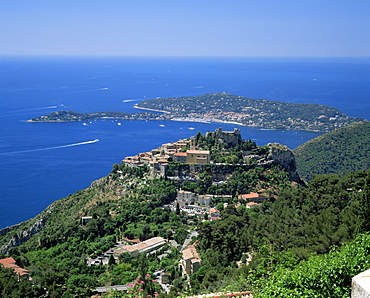 Eze and St. Jean-Cap-Ferrat, Cote d'Azur, Provence, France, Mediterranean, Europe