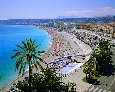 Promenade des Anglais, Nice, Cote d'Azur, Alpes-Maritimes, Provence, France, Europe