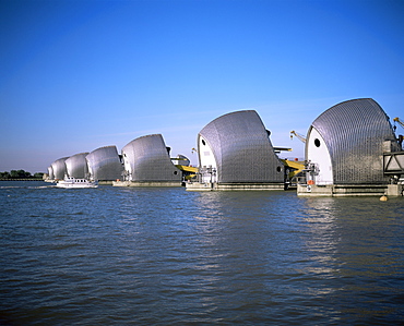 Thames Barrier, Woolwich, London, England, United Kingdom, Europe