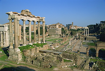 The Forum, UNESCO World Heritage Site, Rome, Lazio, Italy, Europe